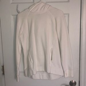 white Lululemon sweatshirt